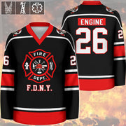 Custom Your Departments Hockey Jerseys Gift For Firefighter K1702 Trhn