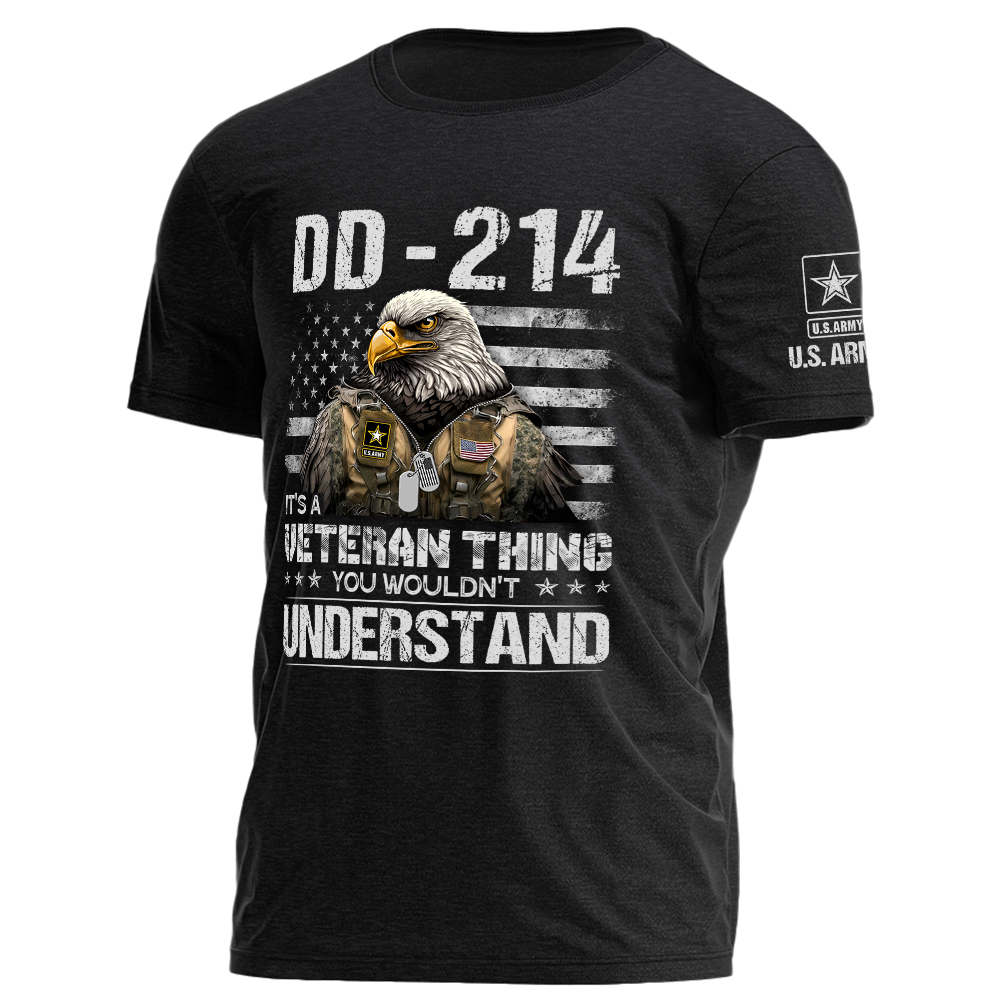 DD 214 It's A Veteran Thing You Wouldn't Understand Personalized Shirt For Veteran K1702