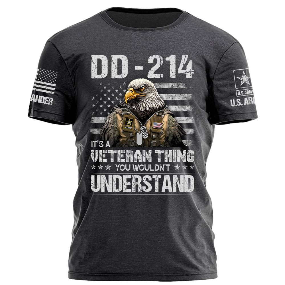 DD 214 It's A Veteran Thing You Wouldn't Understand Personalized Shirt For Veteran K1702