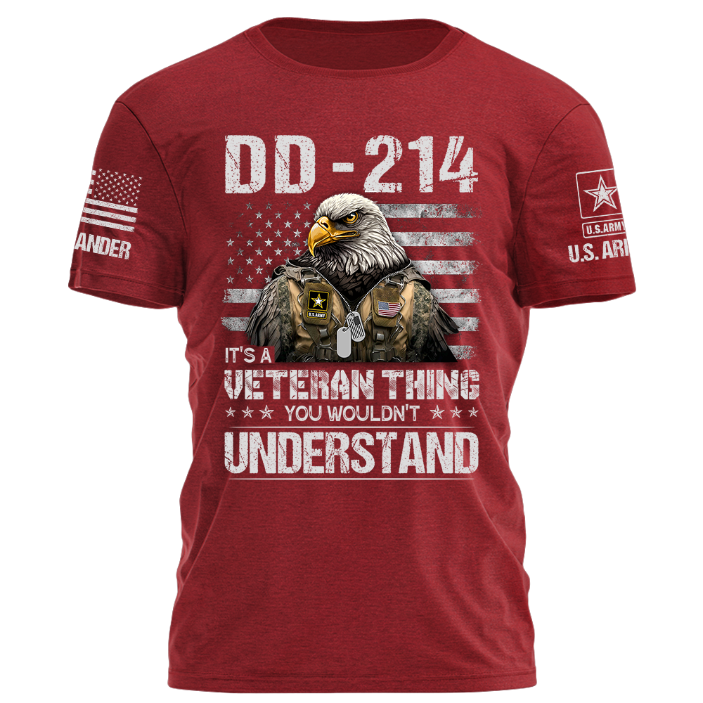 DD 214 It's A Veteran Thing You Wouldn't Understand Personalized Shirt For Veteran K1702