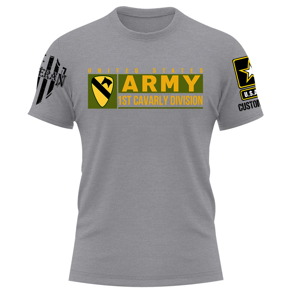 US Military Veteran Custom Branch Logo Unit Patches Personalized Shirt For Veterans K1702