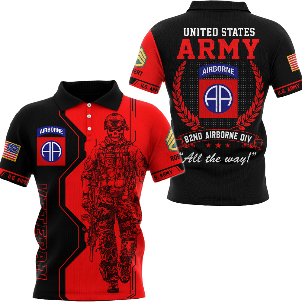 Custom Veteran All Over Print Shirt Available All Military Branches Gift For Veteran K1702 Trhn