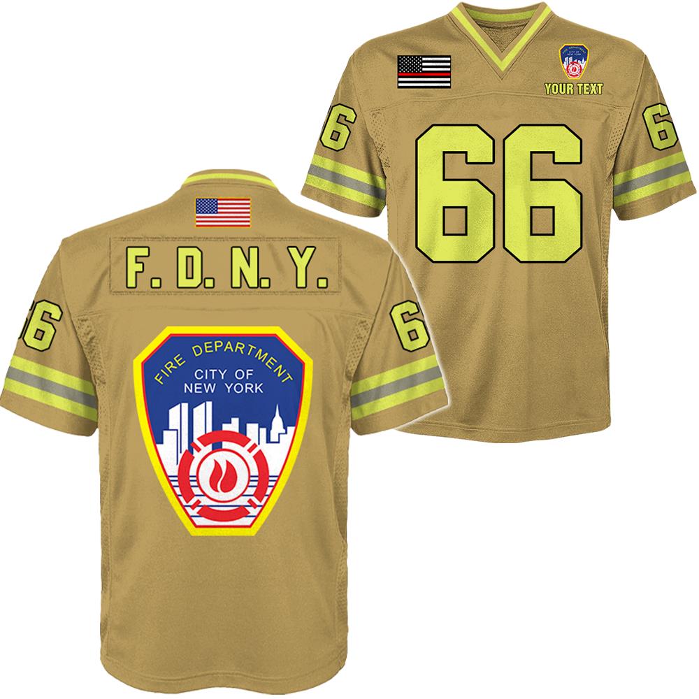 Custom Firefighter Football Jersey Custom Dept Name Number Firefighter Retirement Fireman Dad Grandpa K1702