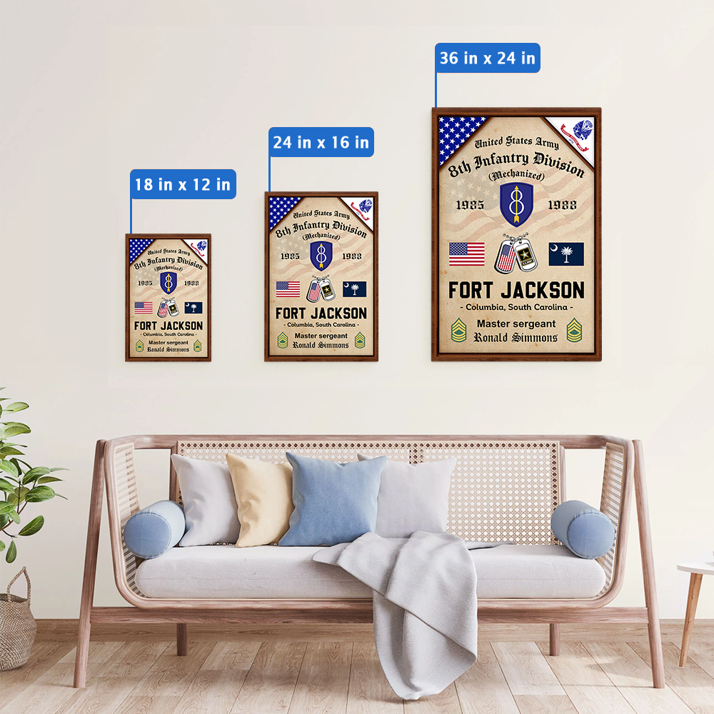 Veteran Custom Military Base Poster And Canvas K1702