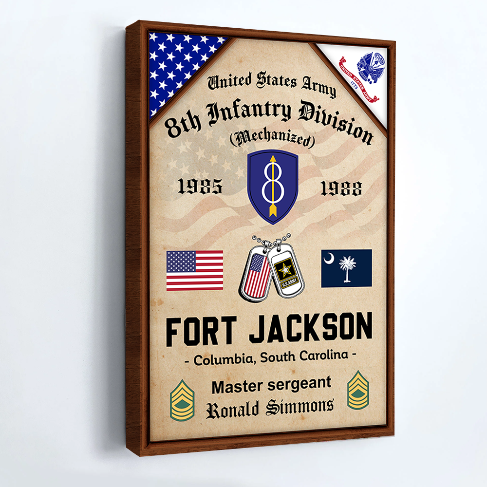 Veteran Custom Military Base Poster And Canvas K1702