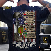 Custom Veteran World Tour Shirt - Personalized Branch, Rank, and Military Base Gift For Veteran K1702
