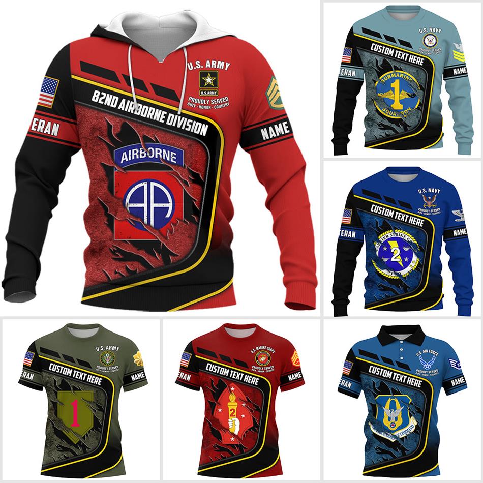 Custom Branch Division Rank Proudly Served Duty Honor Country Personalized All Over Print Shirt For Veterans K1702