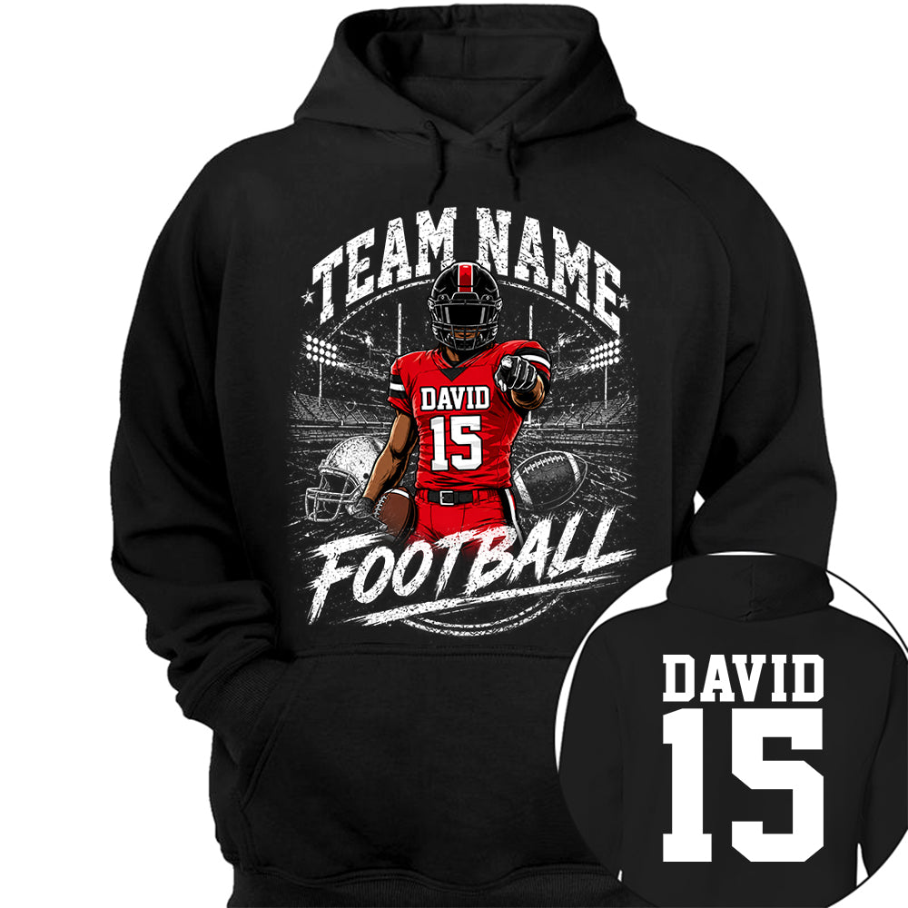 Personalized American Football Team Shirt - Football GameDay Custom Shirt Na02 VH01