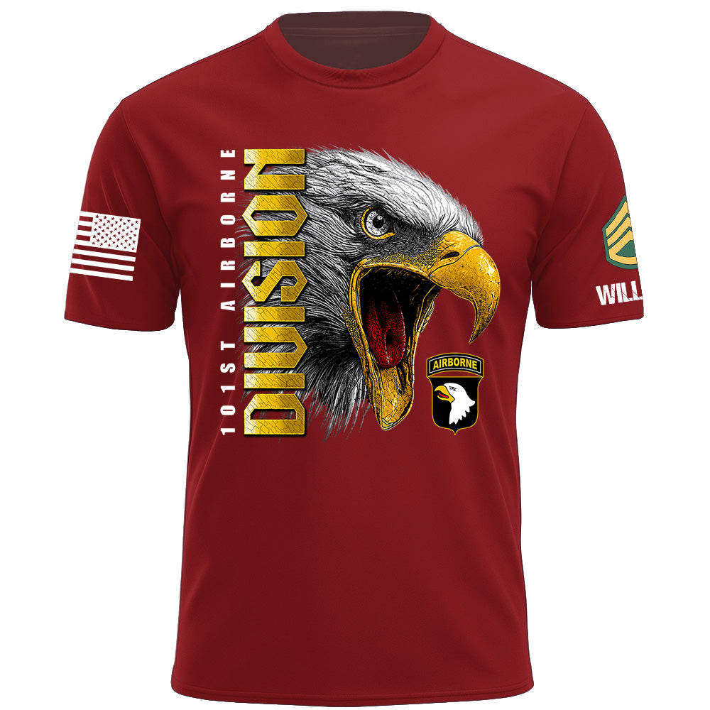 Custom Veteran Shirt Military Unit Patch Division Gift For Soldier Veteran Retired K1702 MT2