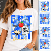 Custom Teacher Grade Shirt, Personalized Teacher Name Tee, Back To School Teacher Team Shirt T24