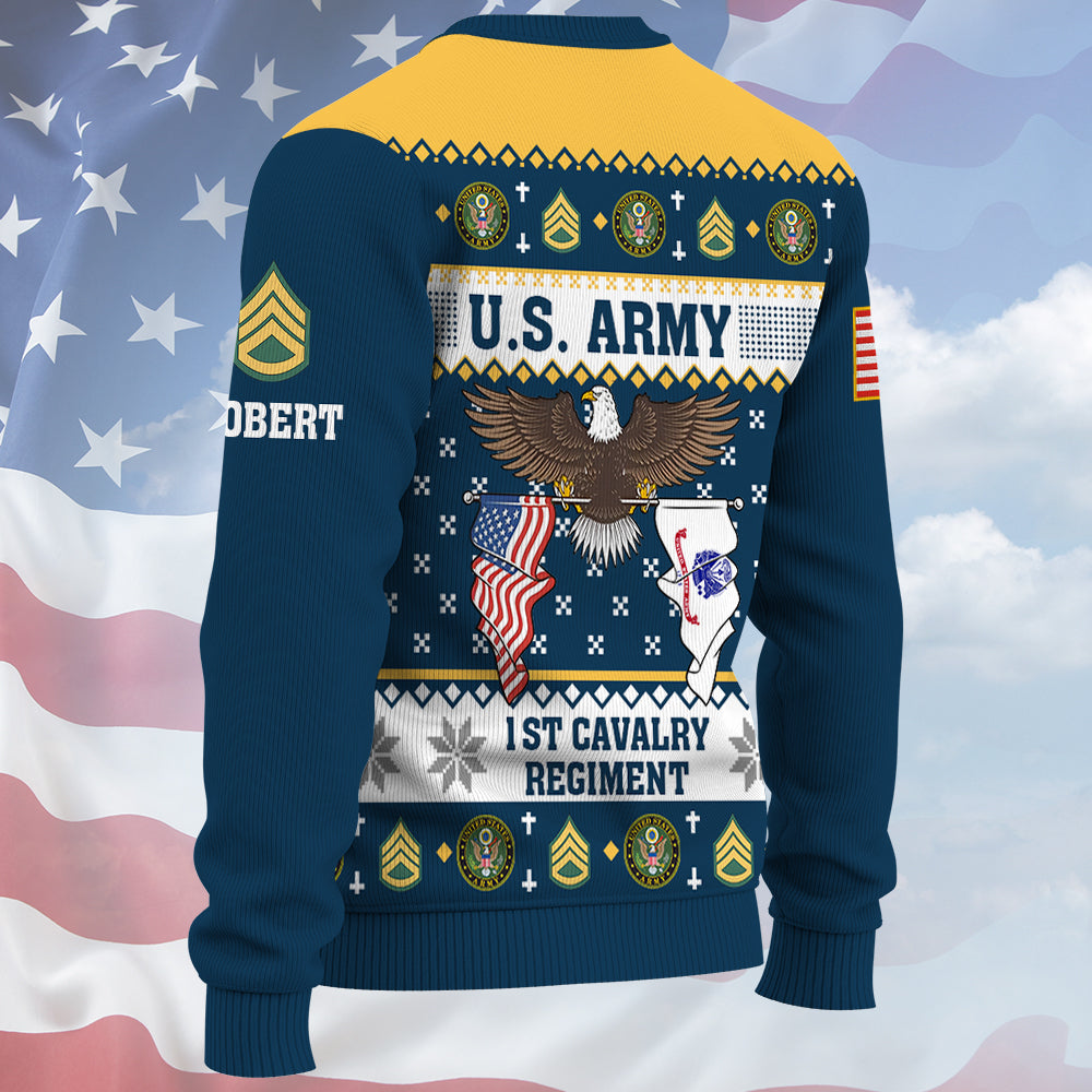 Custom Ugly Sweater Available All For Veteran Soldier  Military Branches Gift For Veteran Dad Grandpa K1702 Trhn