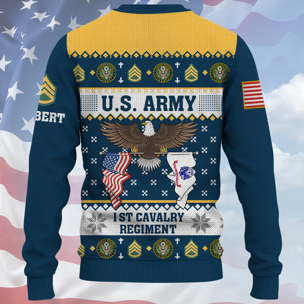 Custom Ugly Sweater Available All For Veteran Soldier  Military Branches Gift For Veteran Dad Grandpa K1702 Trhn