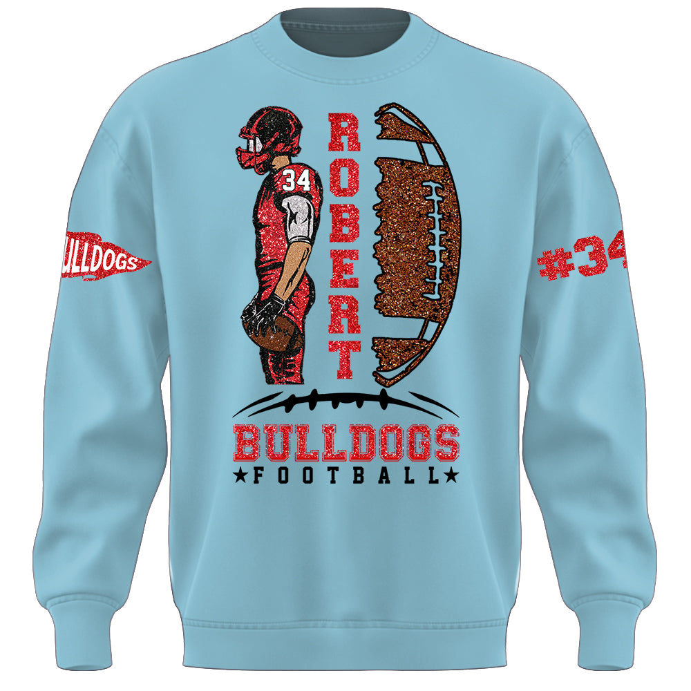 Custom Photo Football Game Day Personalized Shirt Custom Team Name K1702 MT2