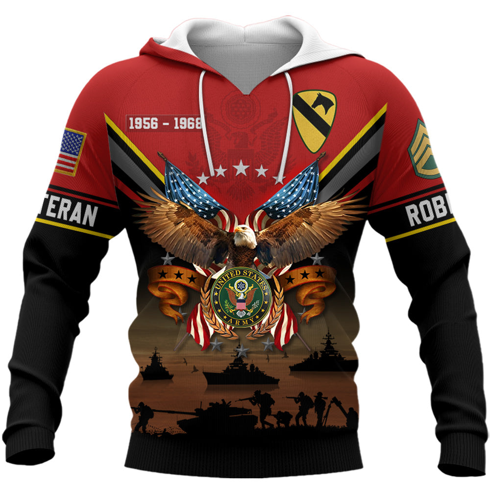 Premium US Veteran Hoodie , Personalized For All Military Branches Gifts For US Veterans K1702 Trhn