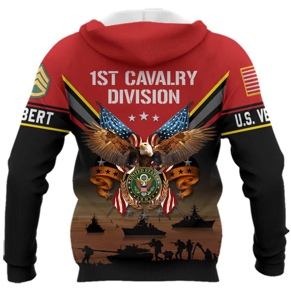 Premium US Veteran Hoodie , Personalized For All Military Branches Gifts For US Veterans K1702 Trhn