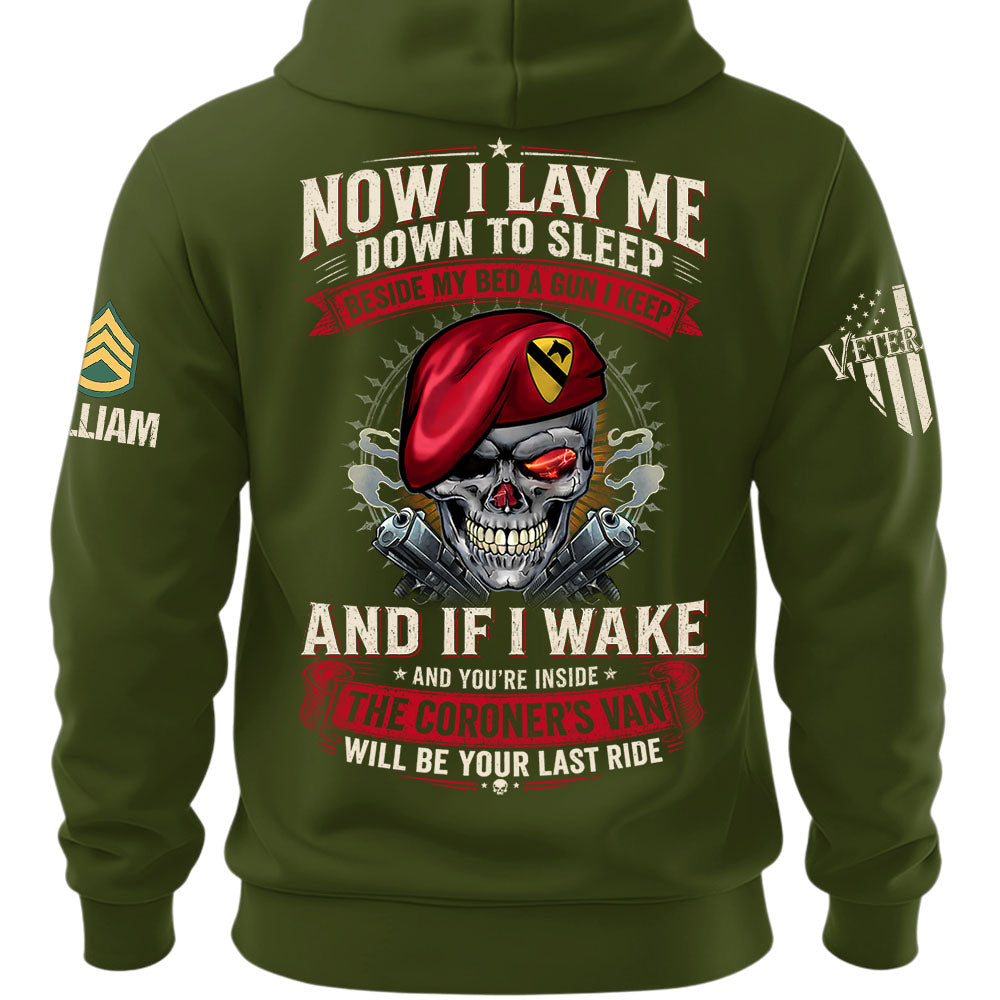 Custom Veteran Shirt Now I Lay Me Down To Sleep Beside My Bed A Gun I Keep Gift For Veterans K1702 MT2