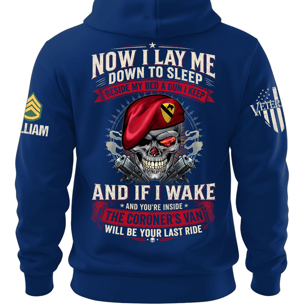 Custom Veteran Shirt Now I Lay Me Down To Sleep Beside My Bed A Gun I Keep Gift For Veterans K1702 MT2