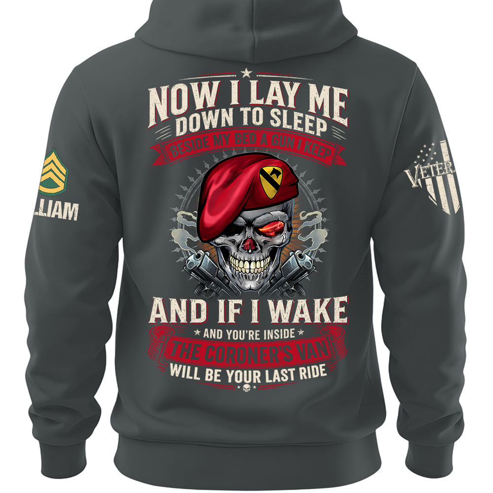 Custom Veteran Shirt Now I Lay Me Down To Sleep Beside My Bed A Gun I Keep Gift For Veterans K1702 MT2
