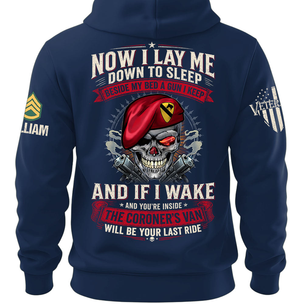 Custom Veteran Shirt Now I Lay Me Down To Sleep Beside My Bed A Gun I Keep Gift For Veterans K1702 MT2