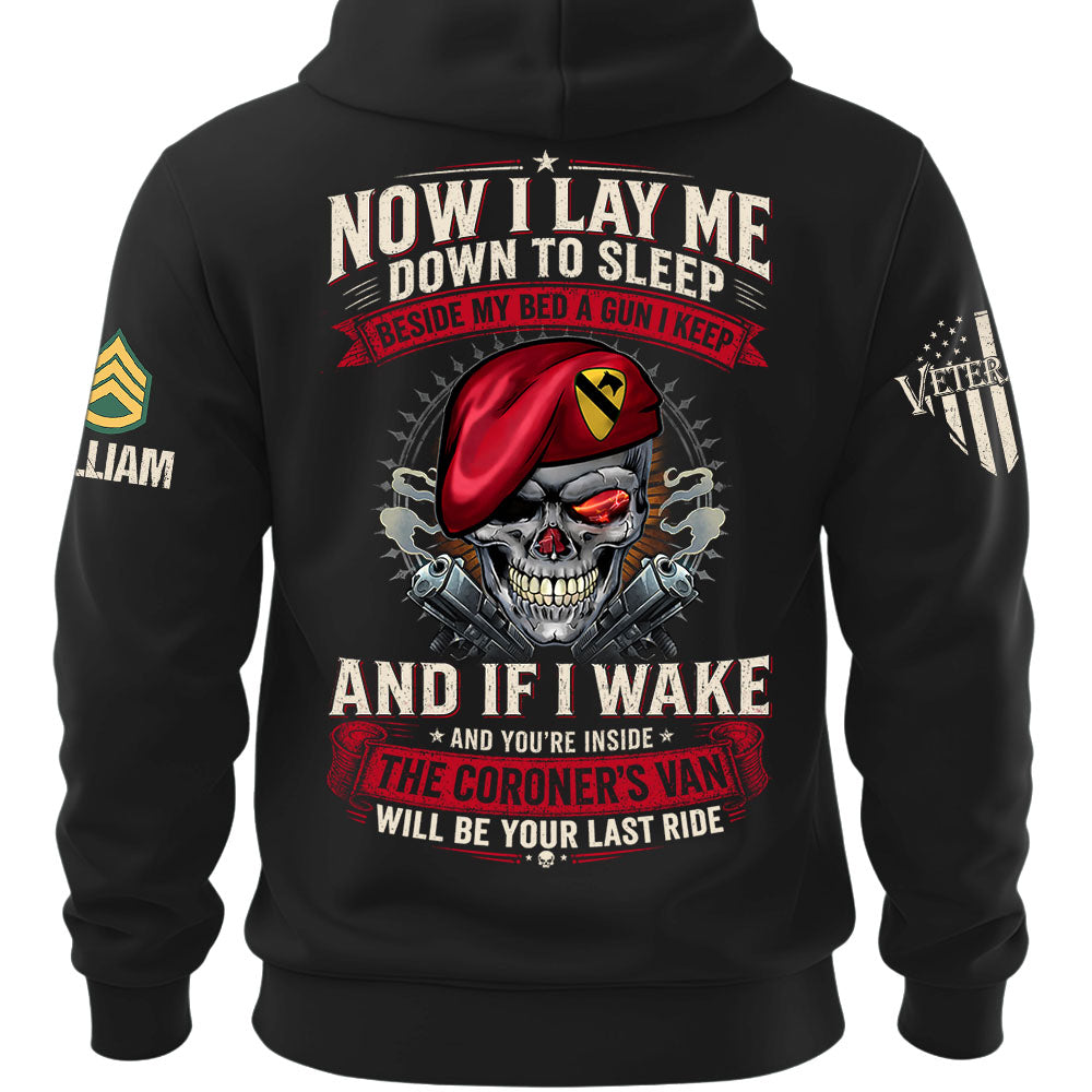 Custom Veteran Shirt Now I Lay Me Down To Sleep Beside My Bed A Gun I Keep Gift For Veterans K1702 MT2