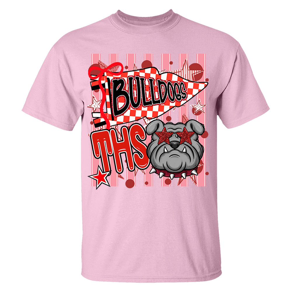 Custom Cheer Team Mascot, Mascot Neon Striped Shirt L0411 Nh00