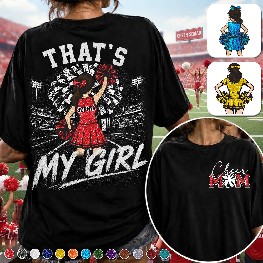 Personalized Cheer Mom Shirt, Custom Those Are My Boys T-Shirt, Team Name & Player Number Tee, Cheerleading Season Gift NA02 VH01