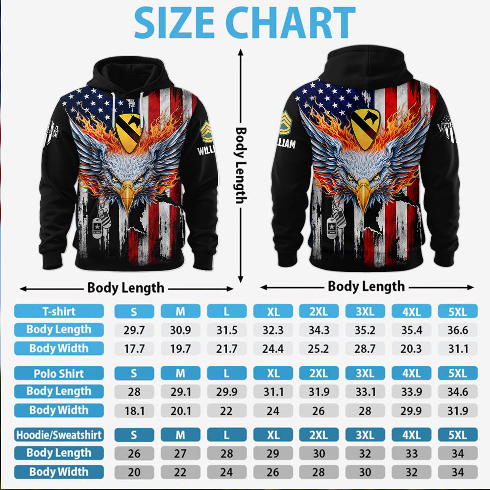 Personalized All Over Print Shirt For Veteran Available All Military Branch Eagle Flag America Gift For Veterans Dad, Grandpa K1702 MT2