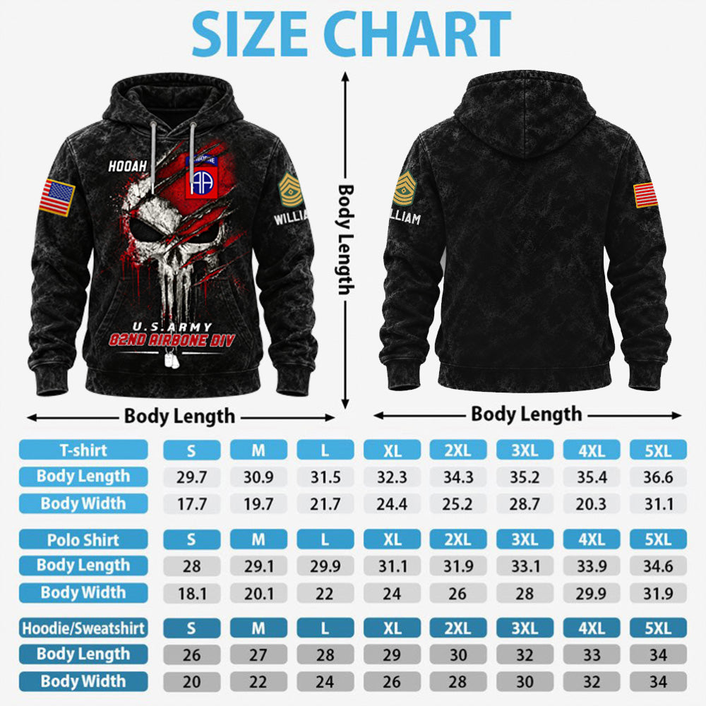 Custom Veteran Shirt Skull Division Military Available All Military Branches, Rank, Veteran Shirt K1702 MT2