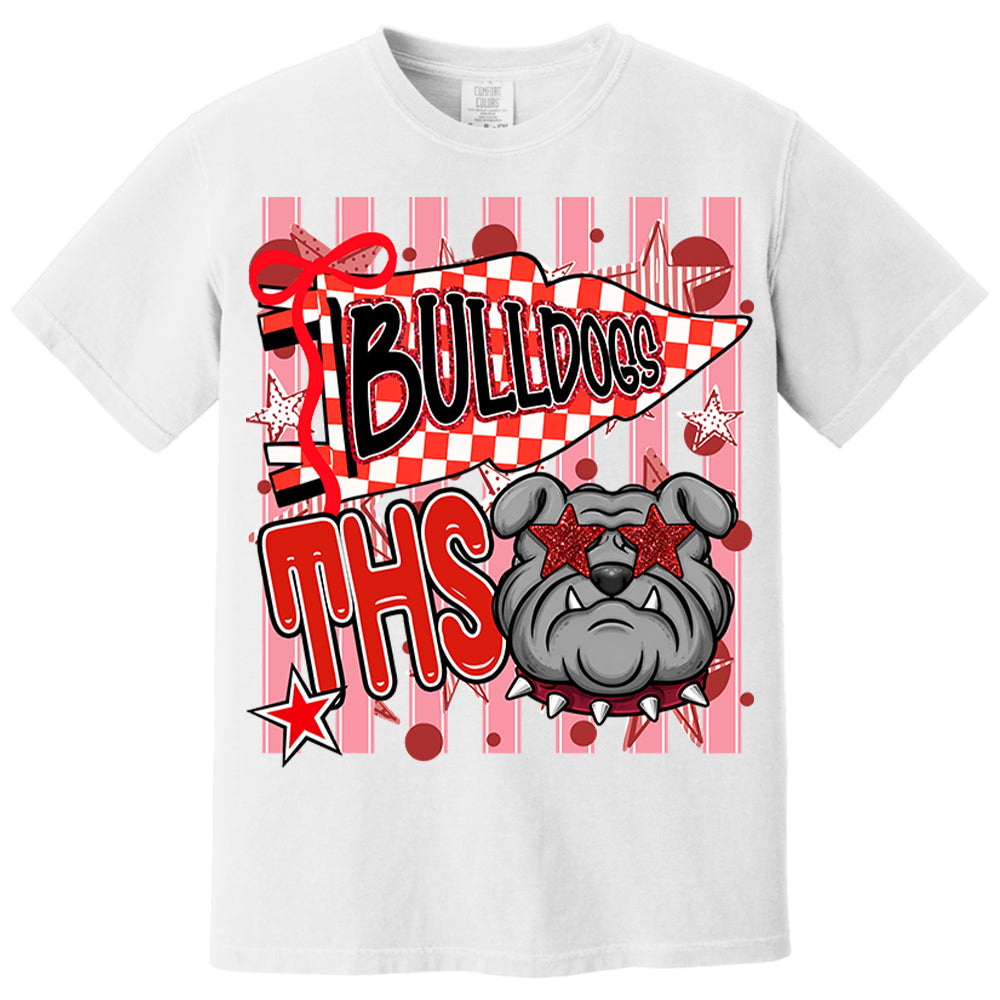 Custom Cheer Team Mascot, Mascot Neon Striped Shirt L0411 Nh00