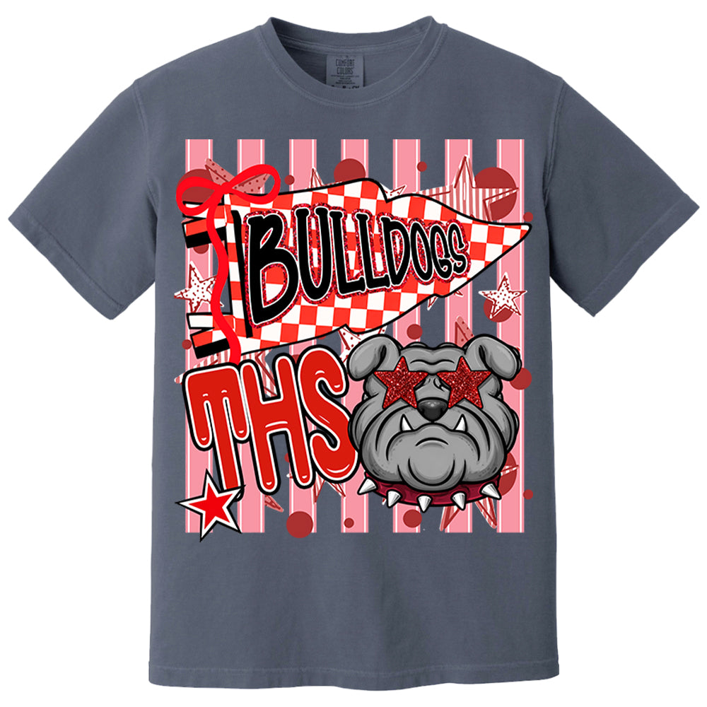 Custom Cheer Team Mascot, Mascot Neon Striped Shirt L0411 Nh00
