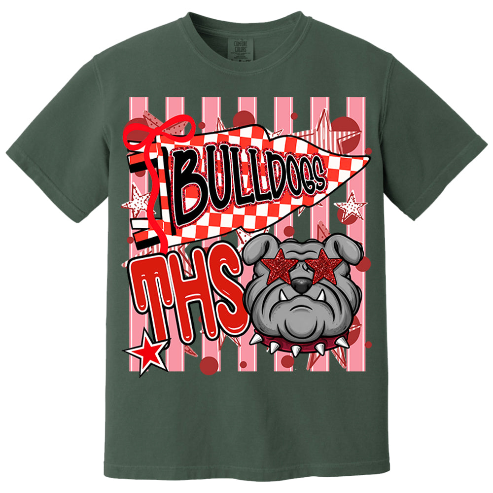 Custom Cheer Team Mascot, Mascot Neon Striped Shirt L0411 Nh00