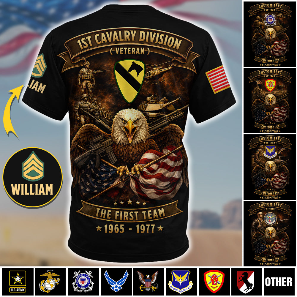 Custom Veteran Shirt Military Patches Available All Military Branches Gift For Veterans Soldier K1702 MT2