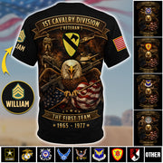 Custom Veteran Shirt Military Patches Available All Military Branches Gift For Veterans Soldier K1702 MT2
