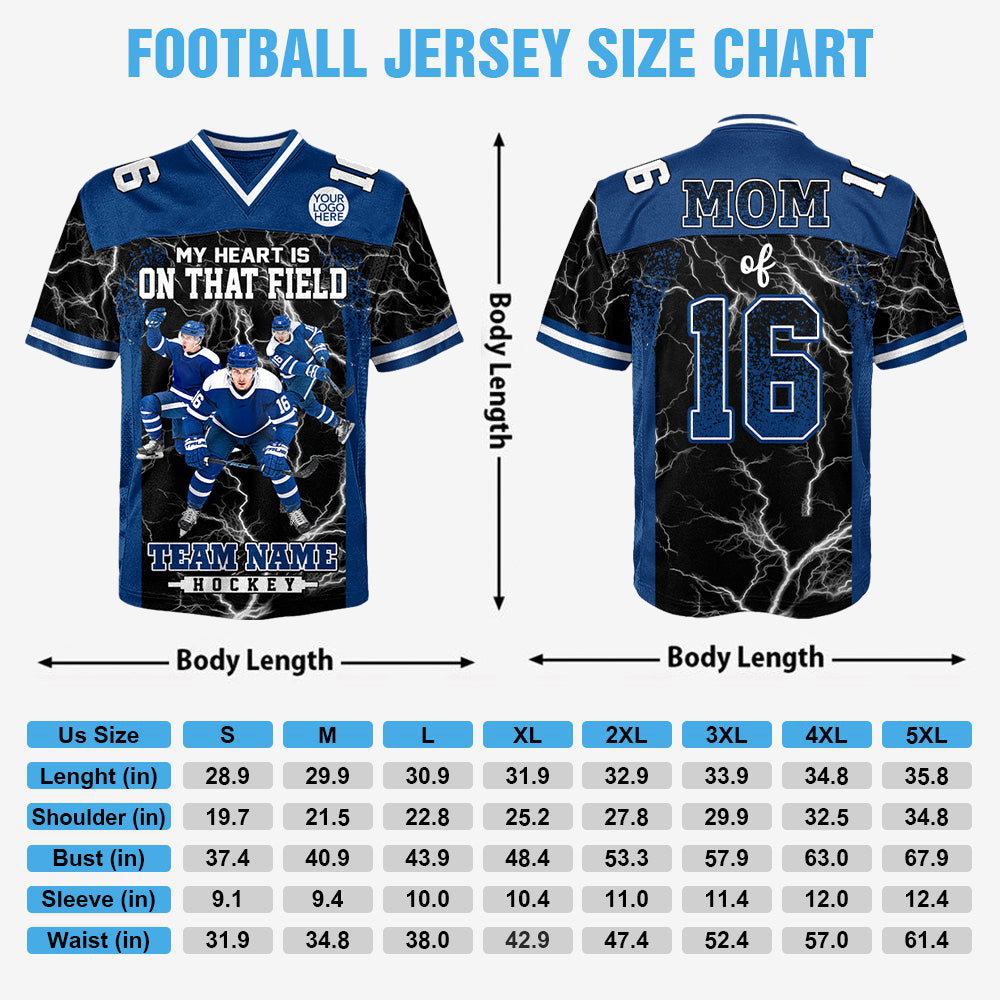 Custom My Heart Is On That Field Hockey Shirt, Gift For Hockey Lovers L0411 Hv01