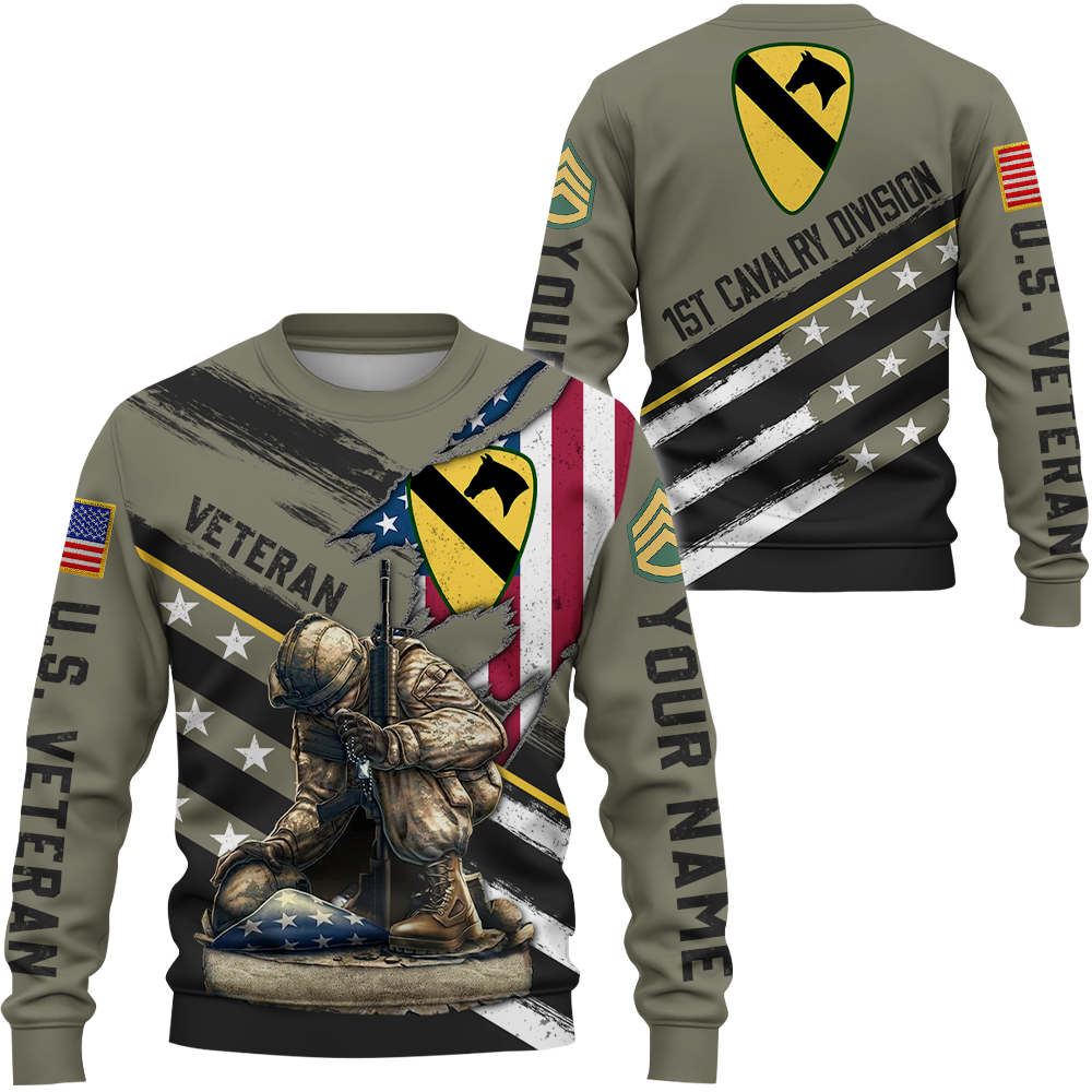 Custom Branch Division Rank Proudly Served Duty Honor Country Personalized All Over Print Shirt For Veterans K1702