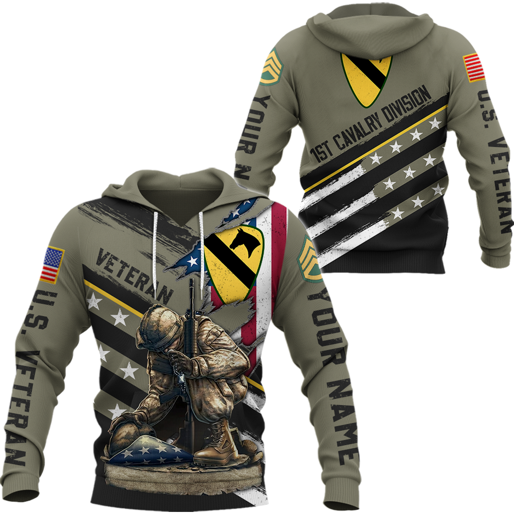 Custom Branch Division Rank Proudly Served Duty Honor Country Personalized All Over Print Shirt For Veterans K1702