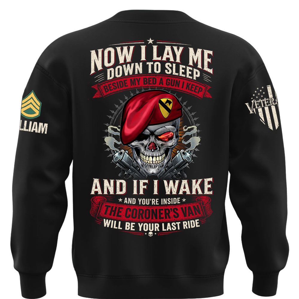 Custom Veteran Shirt Now I Lay Me Down To Sleep Beside My Bed A Gun I Keep Gift For Veterans K1702 MT2