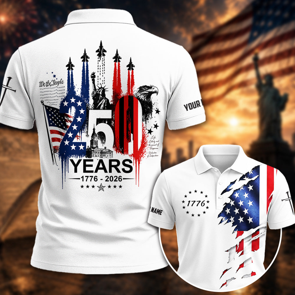 Personalized 250th Anniversary America 1776–2026 Shirt - 4th of July Independence Day Patriotic Vrs3 A2110 Pt99