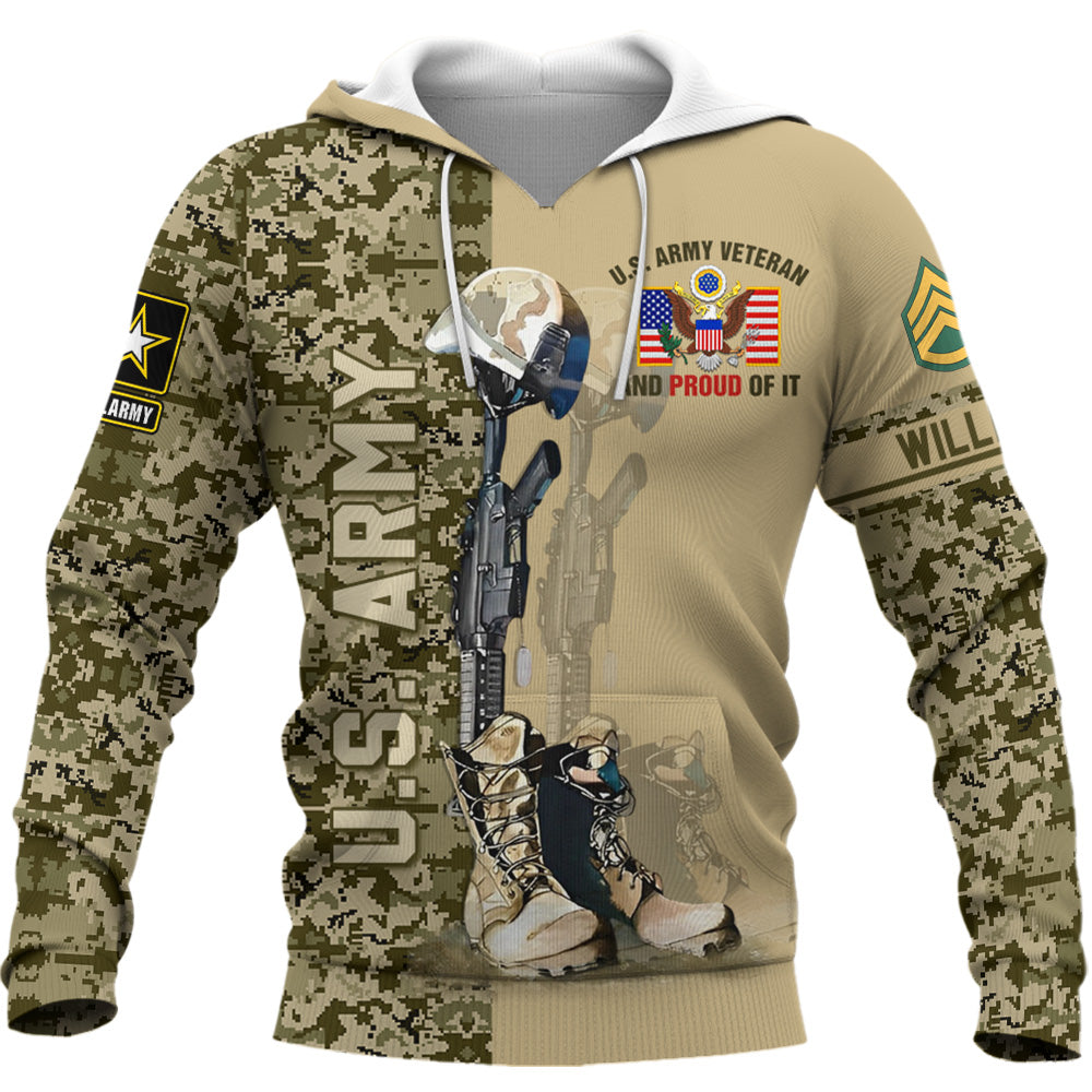 Personalized All Over Print Shirt Us Veteran And Proud Of It Custom All Military Branches Gift For Veterans K1702 Trhn