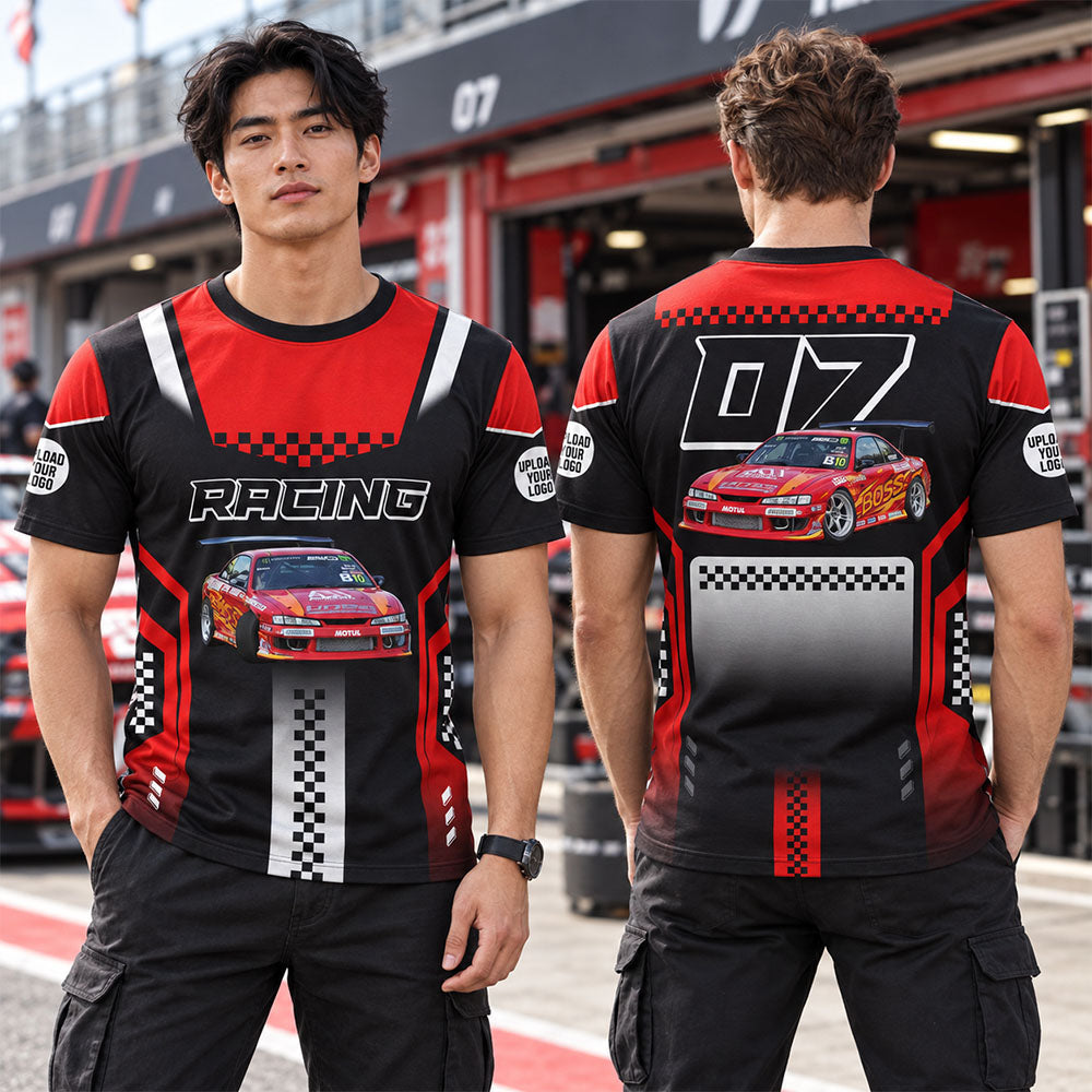 Dirt Track Racing Personalized Photo & Number All Over Print Shirt K1702 MT2