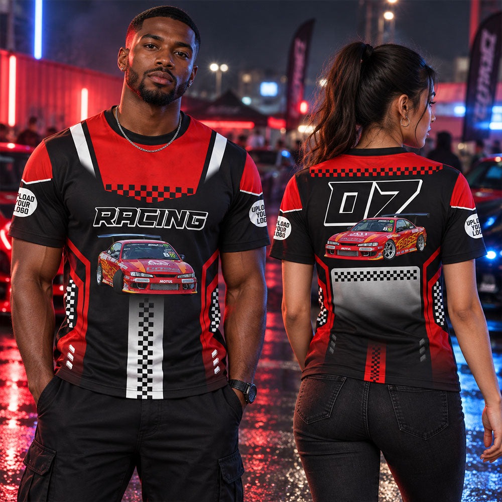 Dirt Track Racing Personalized Photo & Number All Over Print Shirt K1702 MT2