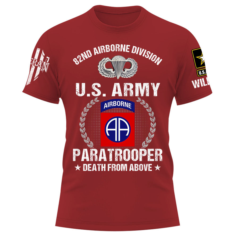 Personalized Shirt Custom Division And Branch Gift For Veterans K1702