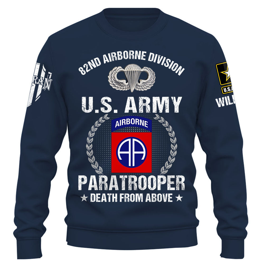 Personalized Shirt Custom Division And Branch Gift For Veterans K1702