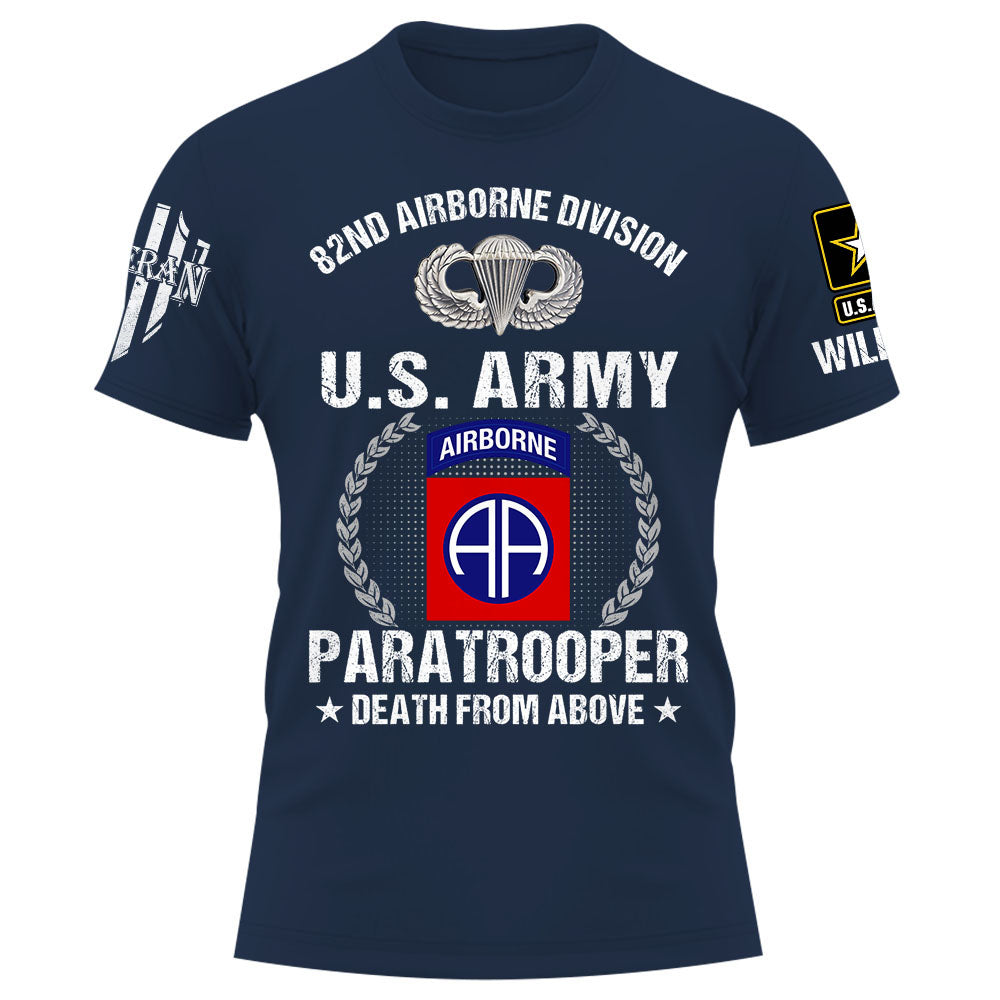 Personalized Shirt Custom Division And Branch Gift For Veterans K1702