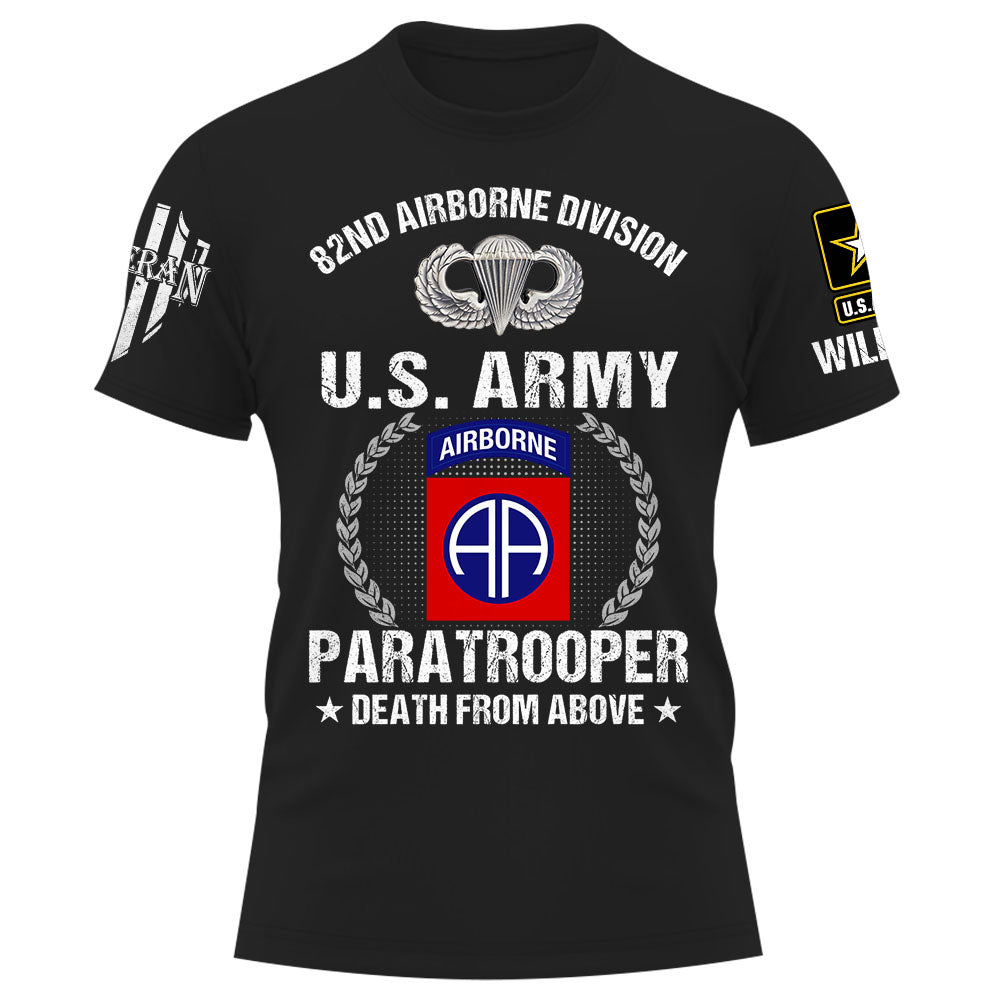 Personalized Shirt Custom Division And Branch Gift For Veterans K1702
