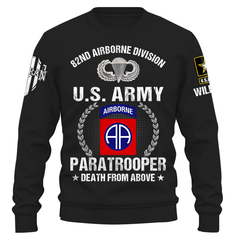 Personalized Shirt Custom Division And Branch Gift For Veterans K1702
