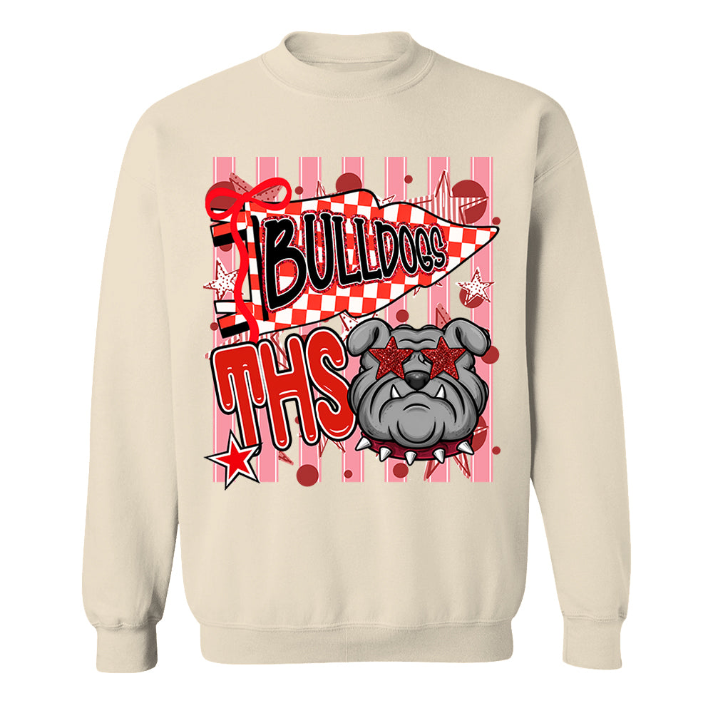 Custom Cheer Team Mascot, Mascot Neon Striped Shirt L0411 Nh00