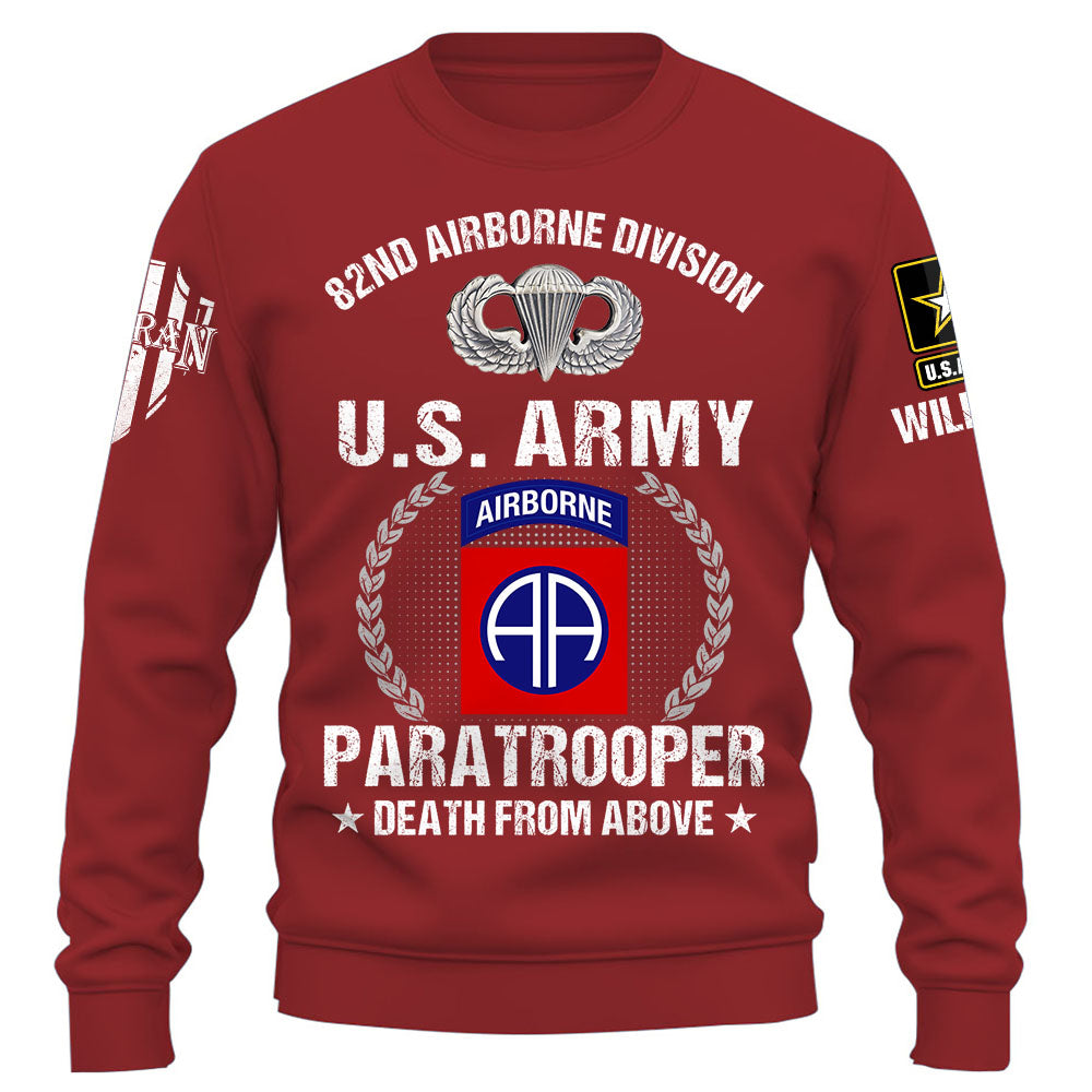Personalized Shirt Custom Division And Branch Gift For Veterans K1702