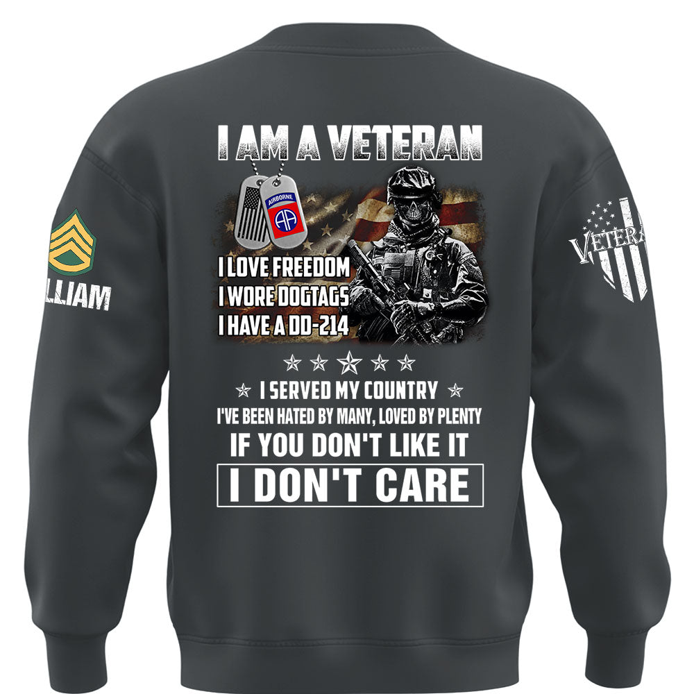 Custom Shirt I Am A Veteran – I Served My Country DD-214 Shirt Available All Military Branches Gift For Veterans K1702 MT2