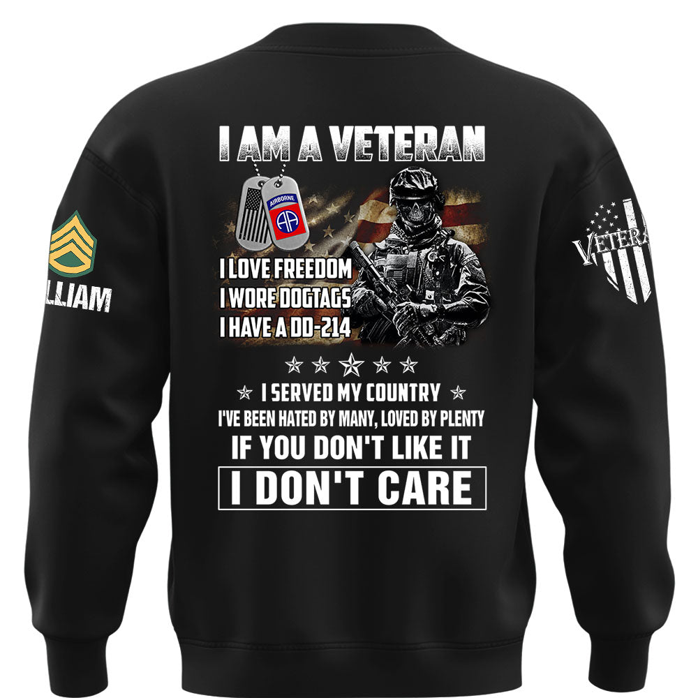 Custom Shirt I Am A Veteran – I Served My Country DD-214 Shirt Available All Military Branches Gift For Veterans K1702 MT2